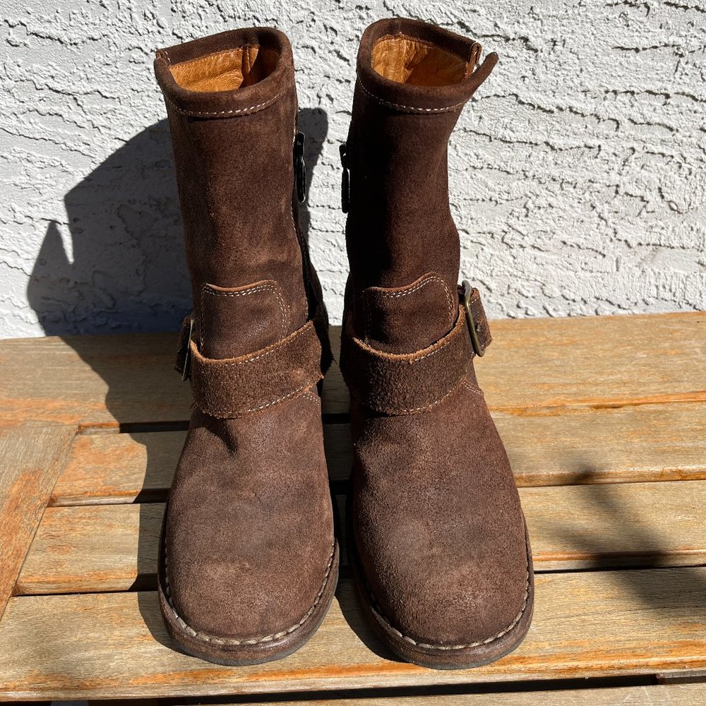 Fiorentini + Baker Suede Square Toe Boots